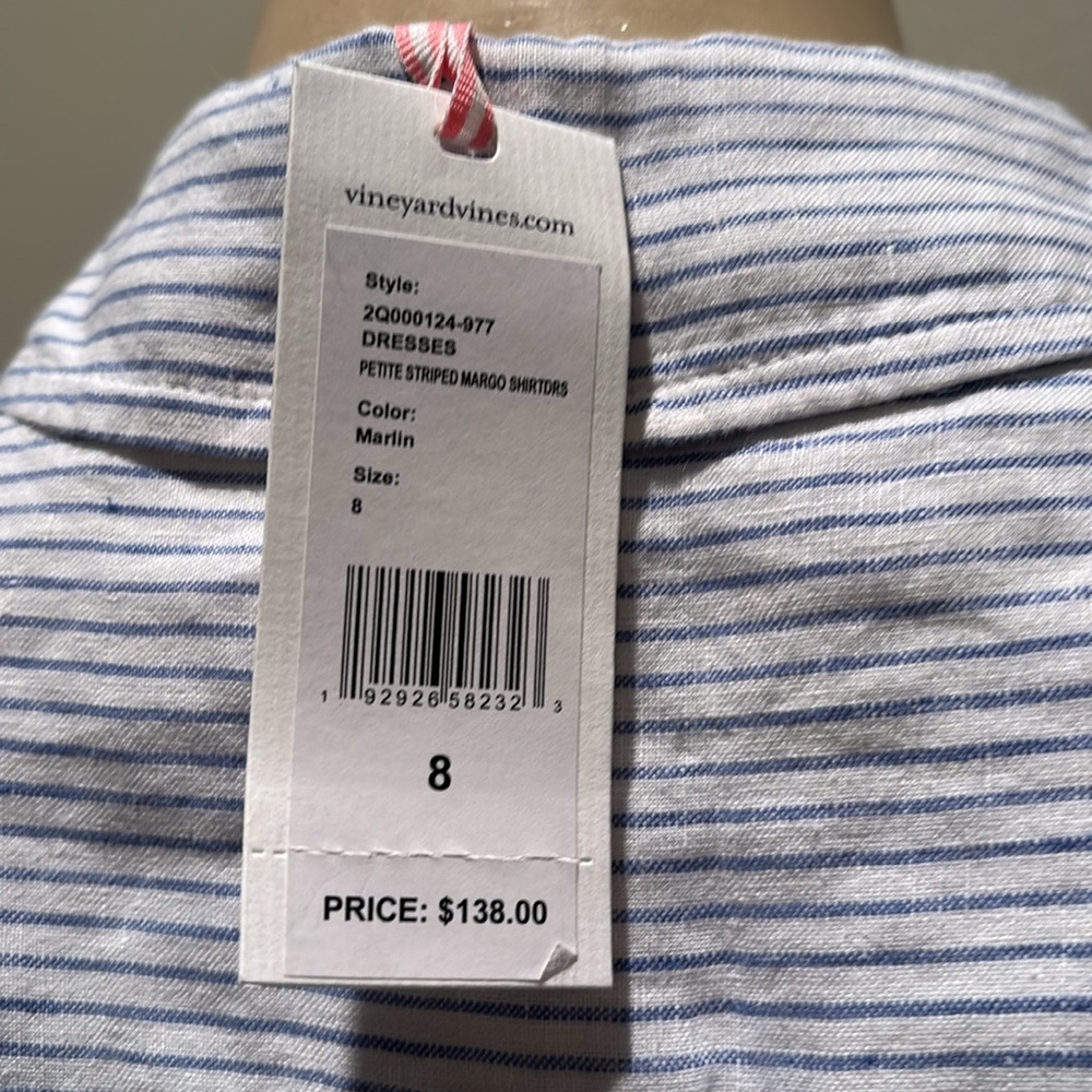 Striped Margo Shirt Dress at vineyard vines size 8 - Picture 6 of 7